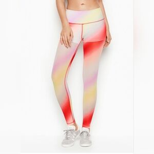 VICTORIA'S SECRET SP Knockout Mesh Leggings in the Cali Haze (Rainbow) Colorway.